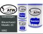 Preview: Volkswagen, Blauschwarz Metallic 2C, 9982: 500ml Lackdose + 500ml Klarlack + 250ml Härter - Set, von ATW Autoteile West.